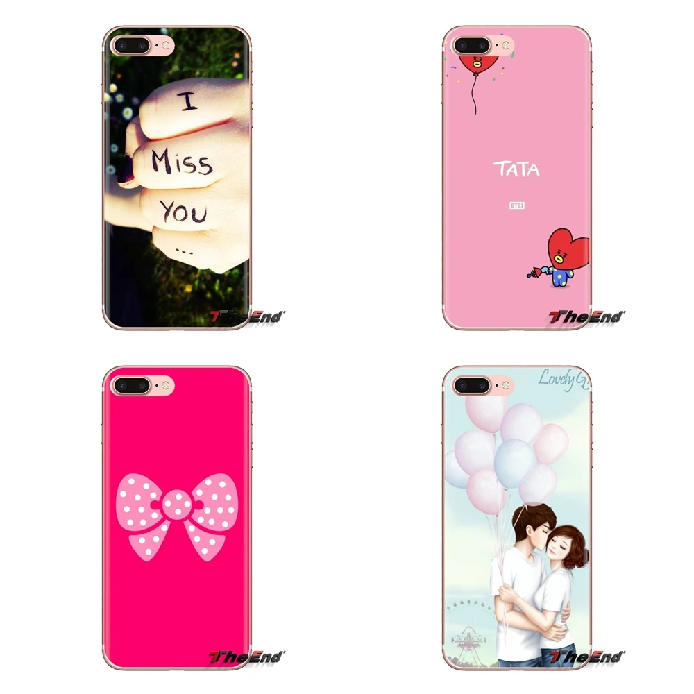 Прозрачный мягкий чехол с надписью We Heart It Cute для Xiaomi Redmi 4A S2 Note 3 3S 4 4X 5 Plus 6 7 6A Pro