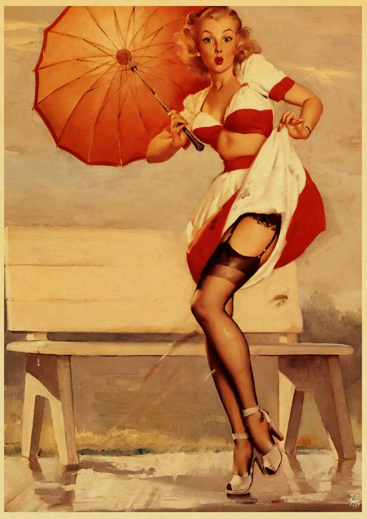 Сексуальная Леди Американский Pin up плакат ретро художественные плакаты печатные