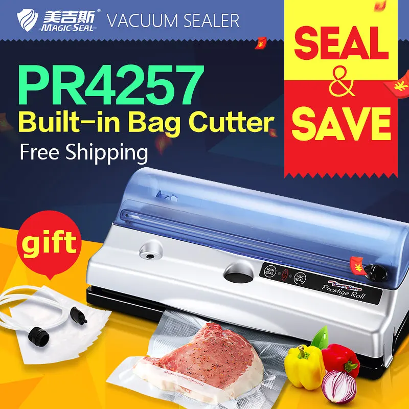 MAGIC SEAL PR4257 Household Food Vacuum Sealer Packaging Machine Home