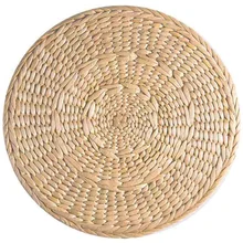4 шт. натуральные плетеные коврики, круглые плетеные Ротанговые столы для подставок, горшков, сковородок и чайников, натуральные деревянные термостойкие