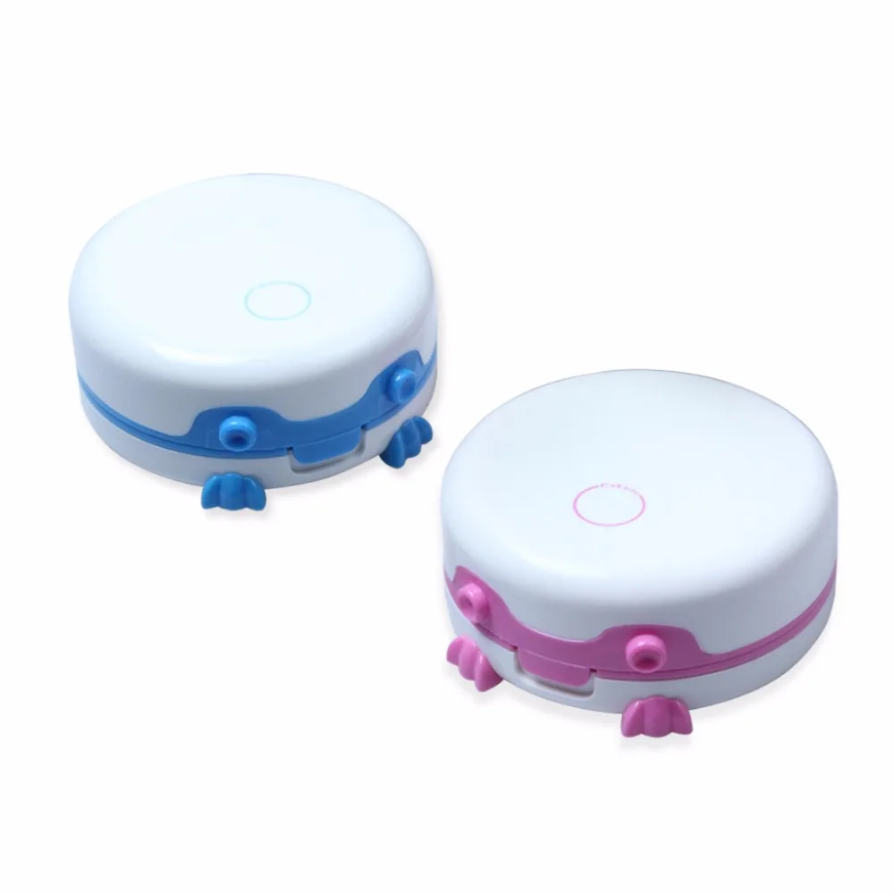 Contact Lenses Cleaner Daily Care Portable Ultrasonic Cleaning Device With Mirror And Tweezer Blue-1-06