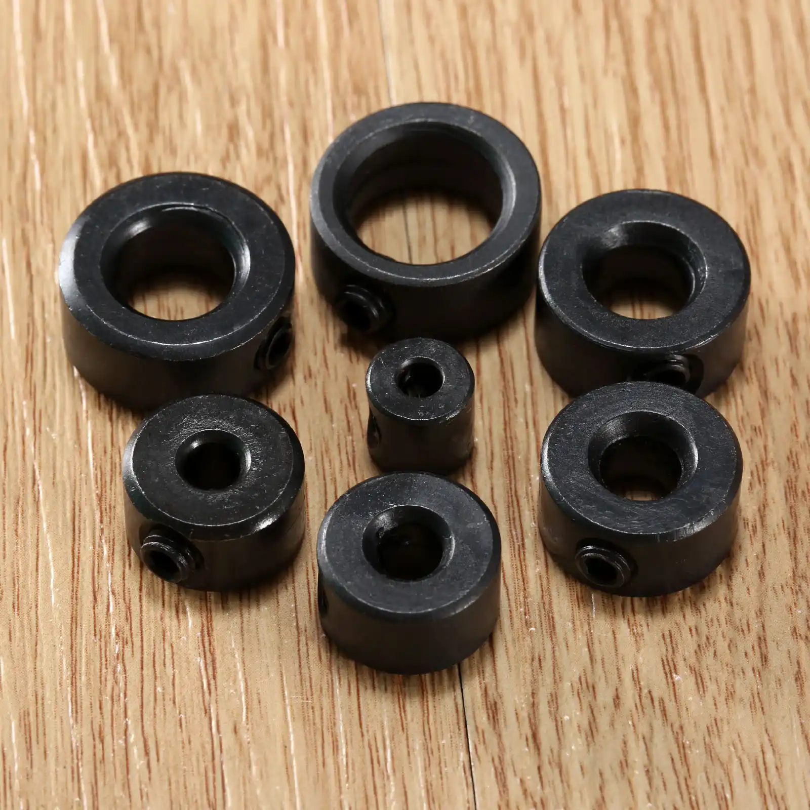 Hex Wrench Consistent 7pcs Drill Depth Stop Collars Dowel Shaft Chuck