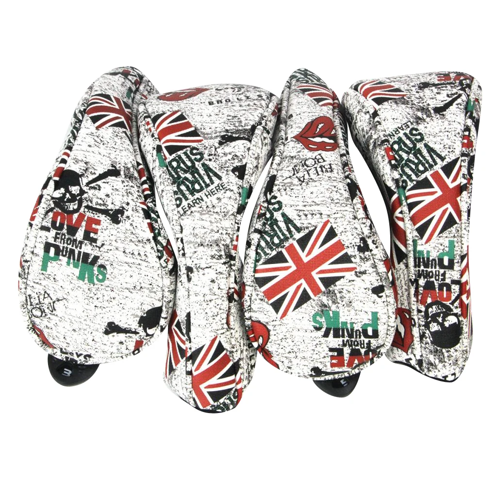 4Pcs/Pack Professional Golf Club Headcover Driver Head Cover Protector For Wood Putters Club Accessories Protector