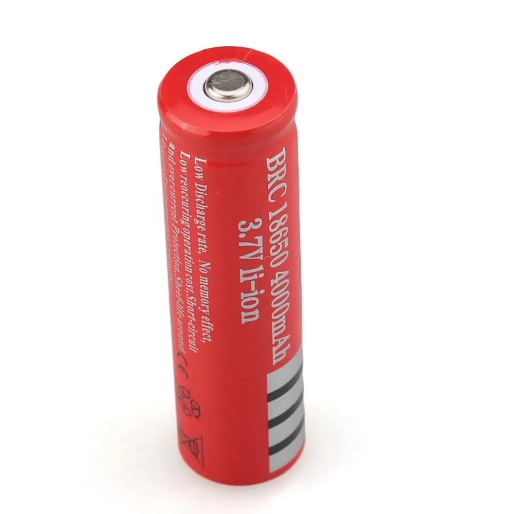 3,7 в 18650 батарея литий-ионная аккумуляторная батарея для Светодиодный фонарь фонарик 4000 мАч батареи аккумулятор батарея