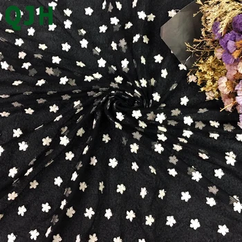 

Spring&Summer New Swiss Lace Embroidery Fabric Soft Mesh Net Small Flower Embroidery Thread Refreshing Fabrics For Wedding Dress
