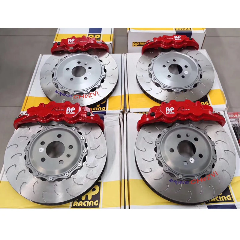 

For Audi car upgrading AP85 series front 6 pot rear 4 pot brake kit + BELFE EPB electric hand brake caliper