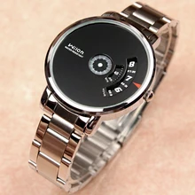 D’origine de marque de mode en acier inoxydable bande quartz montre étourdi mâle Montres Coréenne hommes de montre 938