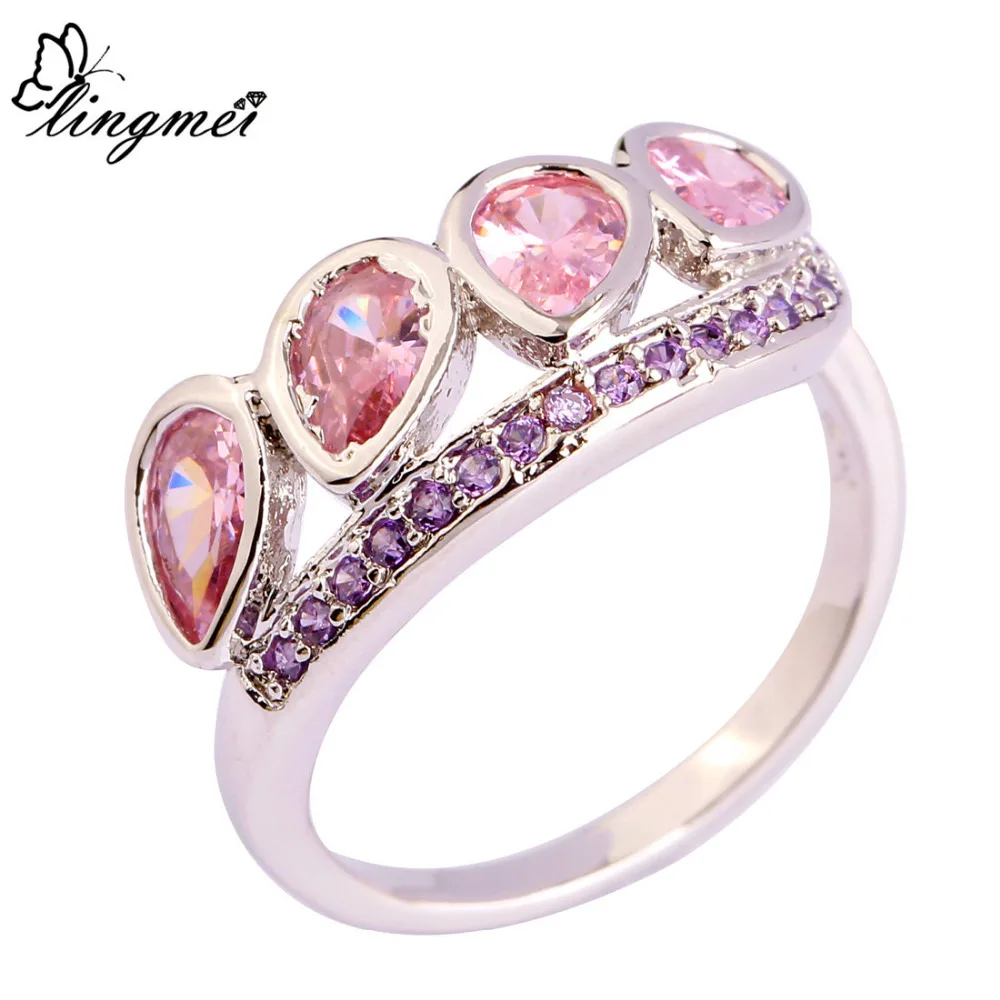 Женское кольцо в форме капли воды с фианитом|ring size|ring size 6fashion rings |