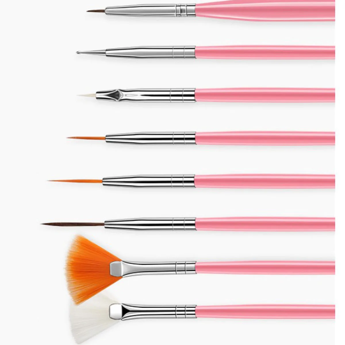 

Nail Brush 15 Pcs Nail Art Acrylic UV Gel Design Brush Set Painting Pen Tips Tools kit