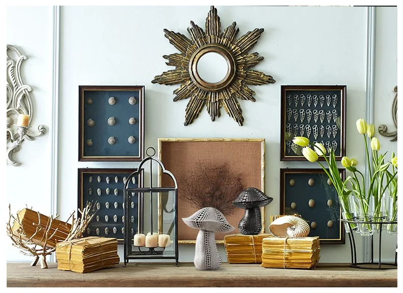 Нордический грибной орнамент настольные украшения Современные Простые домашние офисные мягкие украшения изделия из смолы