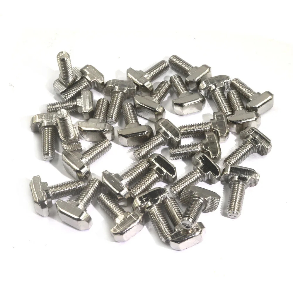 

European Standard 3030 Type T Slot Drop-in Stud Sliding Bolt Screw M6 x16mm Length Screw Pack of 30