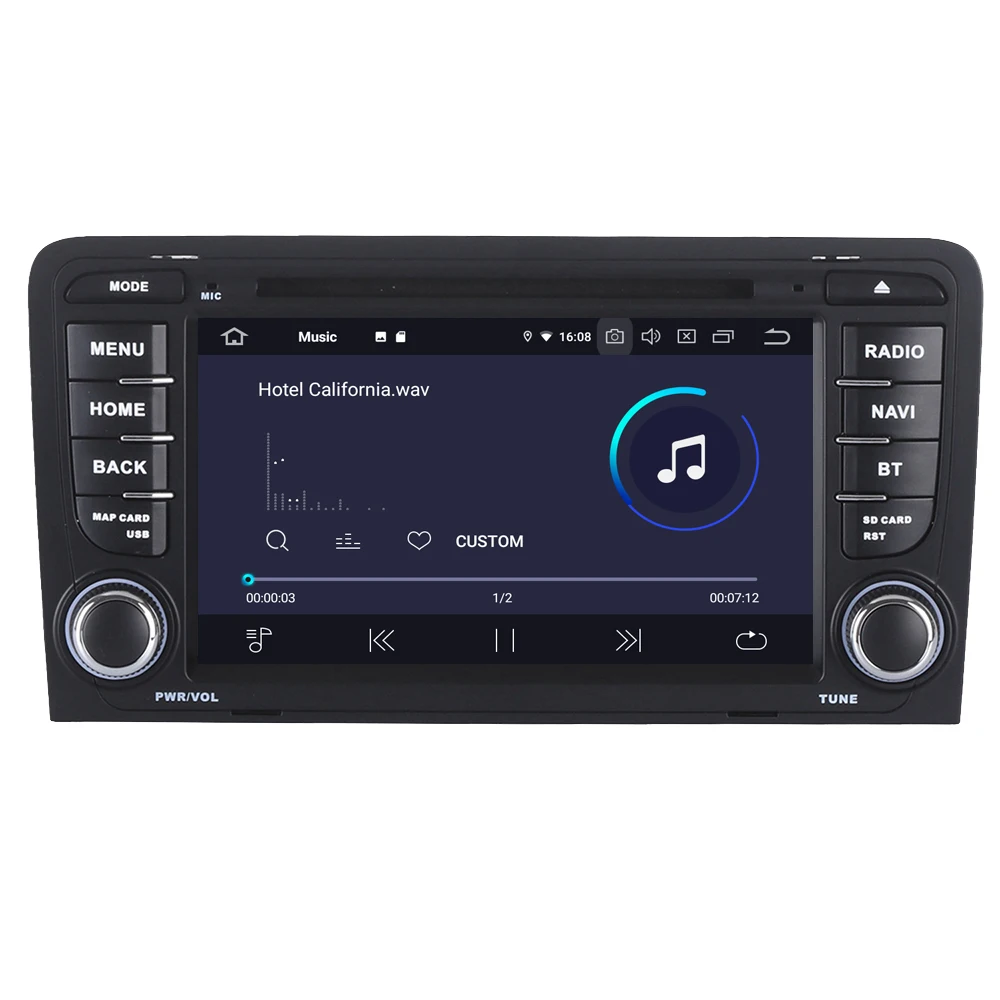 Discount For Audi A3 S3 RS3 2003 -2013 Android 9.0 2G+16G Quad Core Autoradio Car DVD Radio Stereo GPS Navigation Multimedia Player 2