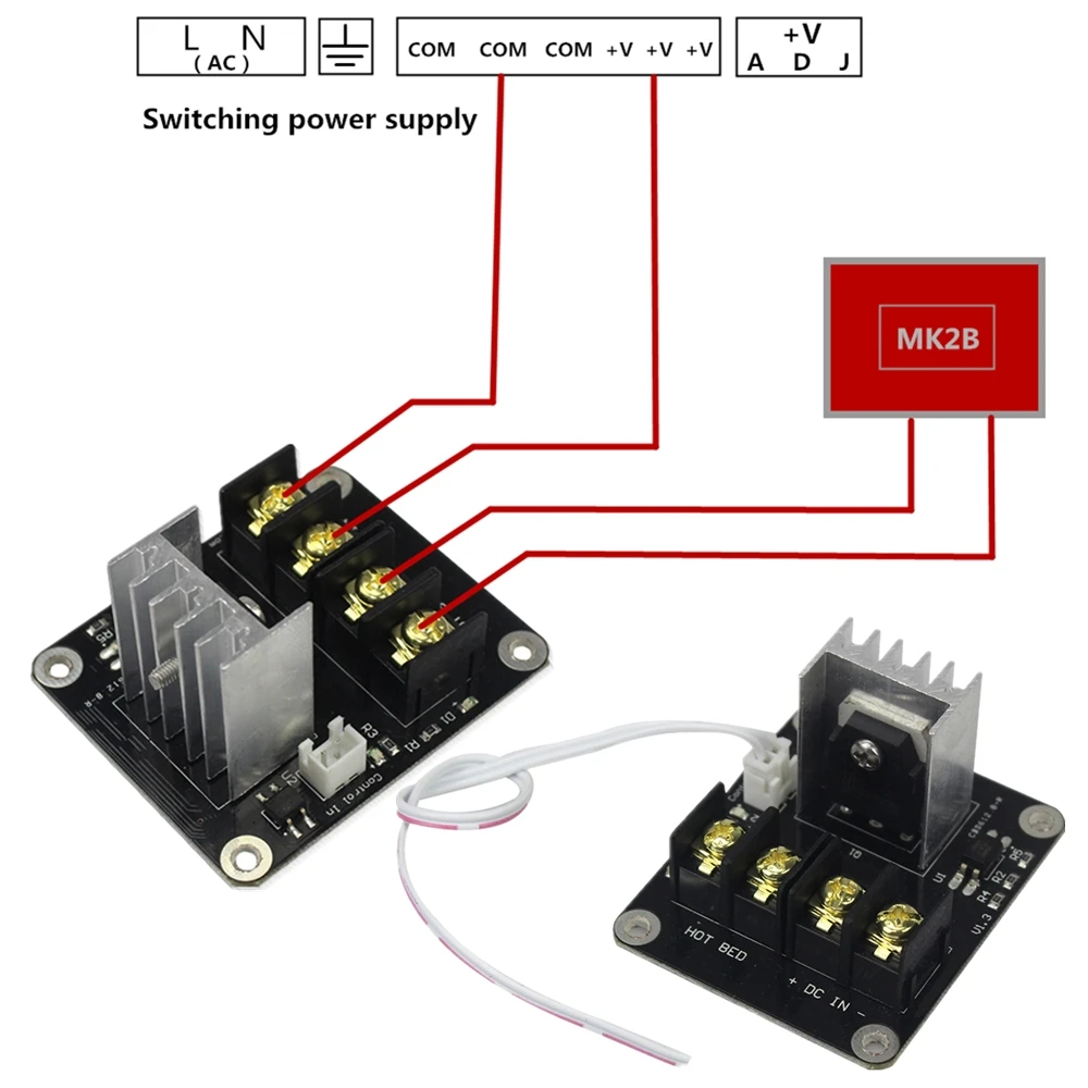 

3D Printer Heated Bed Power Module High Current 210A MOSFET Upgrade for RAMPS 1.4 / 1.5 / 1.6 MK2B