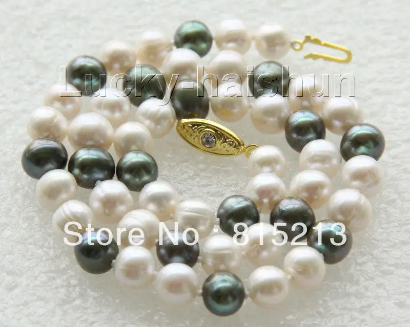 

ddh00502 17" 9mm round white green Multicolor freshwater pearls necklace can choose 28% Discount