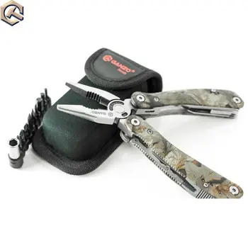 

3pcs/lot Ganzo 2016 Multi Pliers combination plier tool hand folding tool Toolkit Camo Handle foldable knife screwdriver