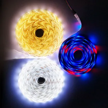 

3528 SMD Led Strip light 60leds/m LED Diode Ribbon RGB Tape lamp + power adapter Flexible