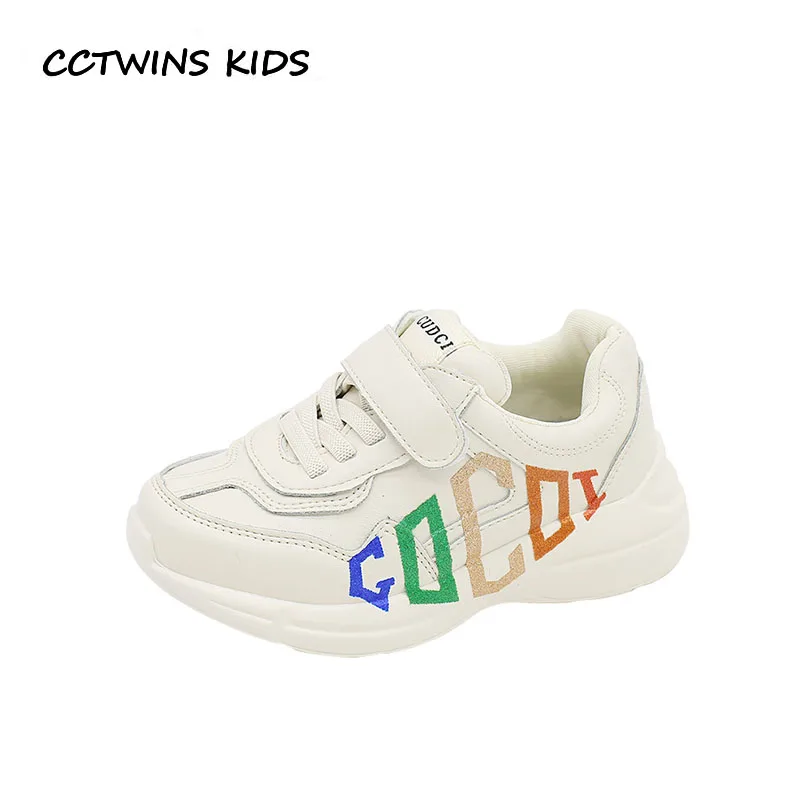 

CCTWINS Kids Shoes 2019 Spring Childrne Pu Leather Shoes Babys Boys Sport Sneakers Girls Brand Casual Shoes Black SS2736