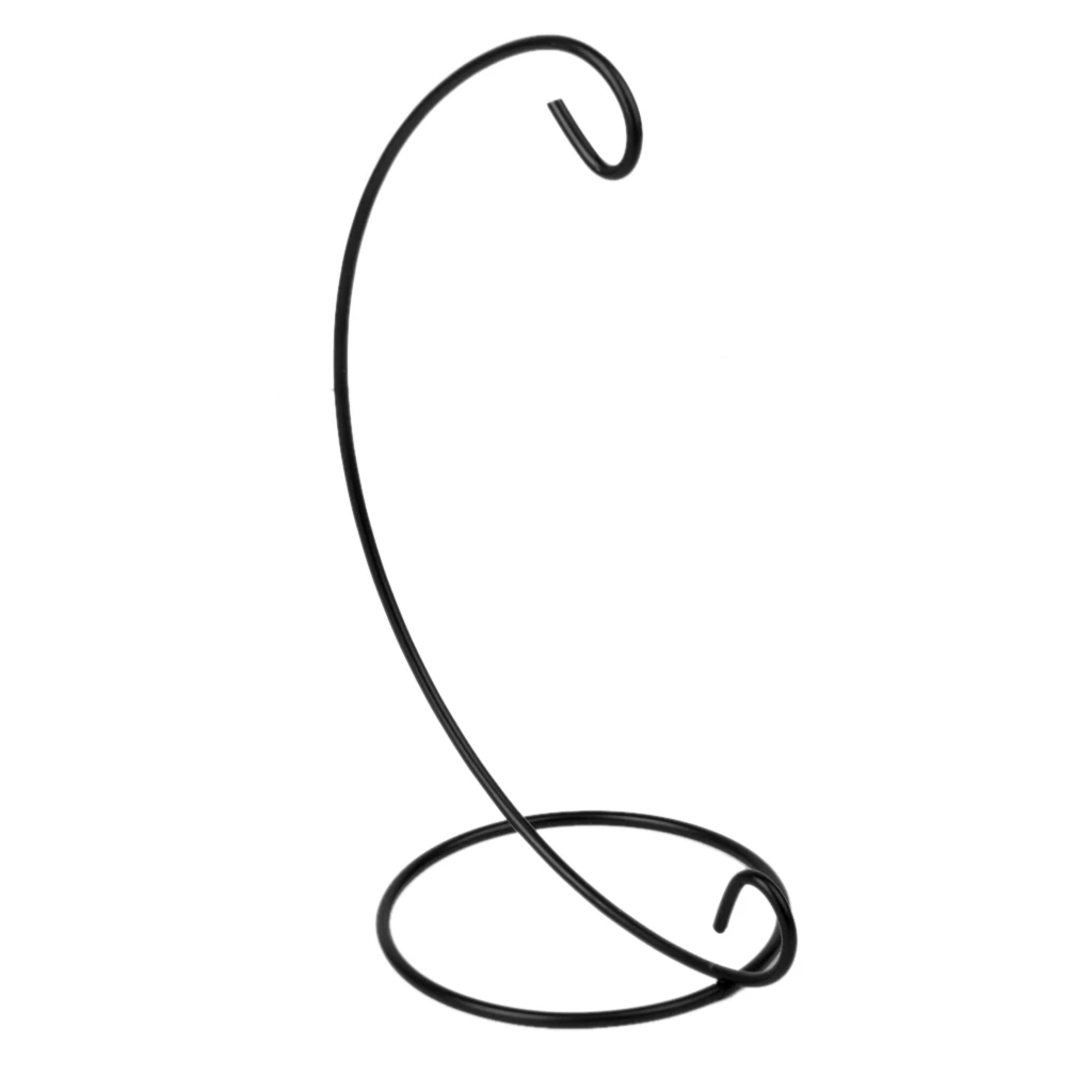 9 inch Garden Metal Tabletop Hanging Candle Lantern Light Stand Hook Holder