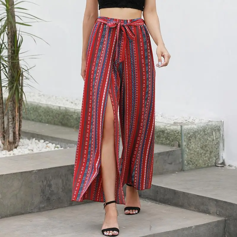 designer pants with stripe