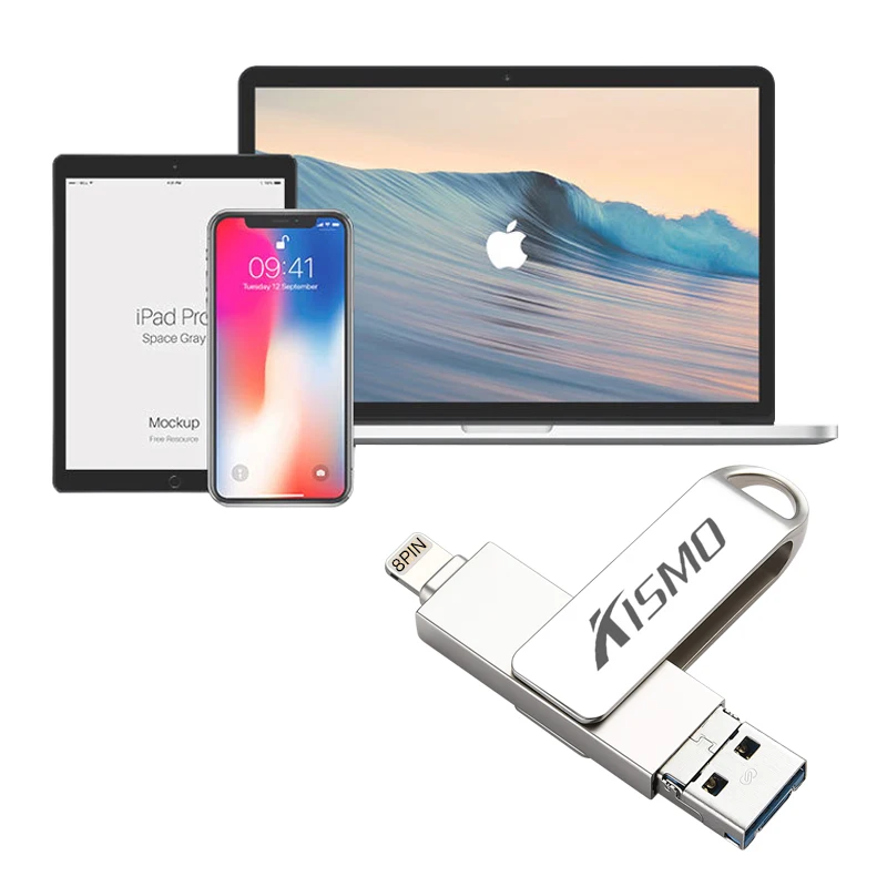 Kismo USB3.0 OTG флэш-накопитель Мирко USB карта памяти OTG ios накопитель для iPhone 8 7 6 Plus 5S ipad Air Мини S6 S7 край