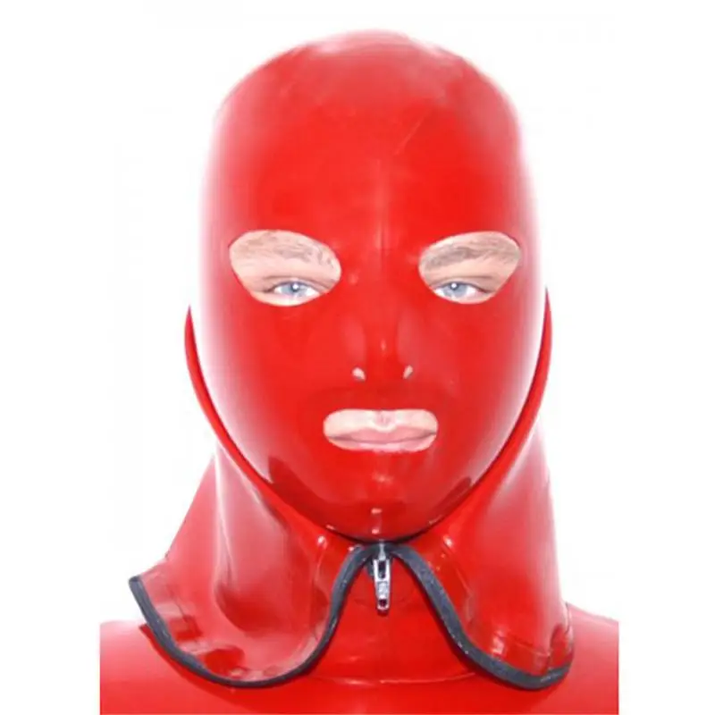 Sexy-Red-Latex-Bondage-Mask-Hoods-Nature-Latex-Fetish-Hood-for-Men-Female-with-Zip-2