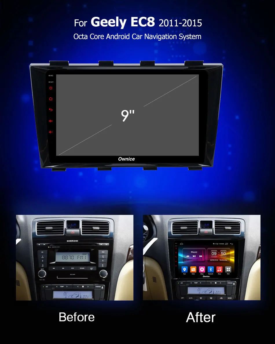 Cheap For Geely Emgrand EC8 2011 2012 2013 2014 2015 Car Multimedia auto Tablet PC DVD Player GPS Map Navigation Radio Vehicle Android 2