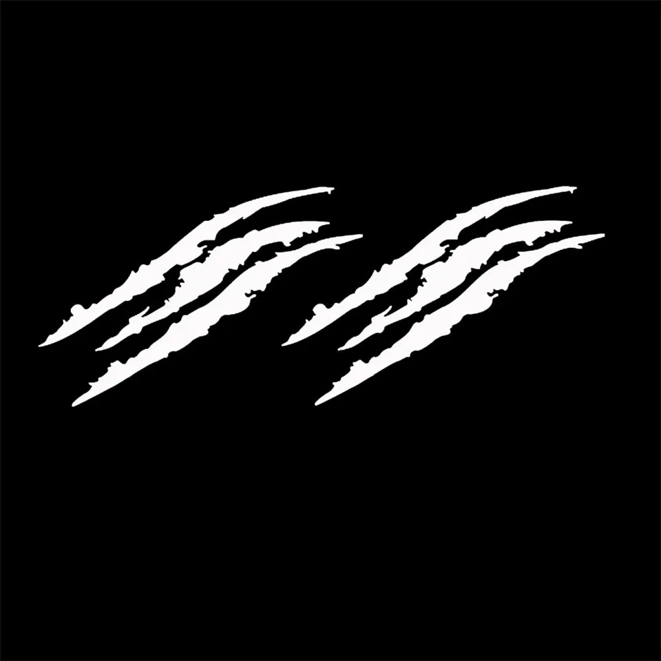 Creative Car Stickers Claw Light Eyebrow Stickers Ghost Car Stickers Car Headlight Stickers Ghost Scratches car sticker 4012cm  (7)