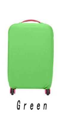 Дорожный защитный чехол на чемодан, чехол на колесиках, Дорожный чемодан, пылезащитный чехол, аксессуары для путешествий(только чехол - Цвет: green