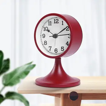 

Simple Fashion Mute Metal Wake Up Alarm Clock for Living Room Bedroom(Not Including Battery)