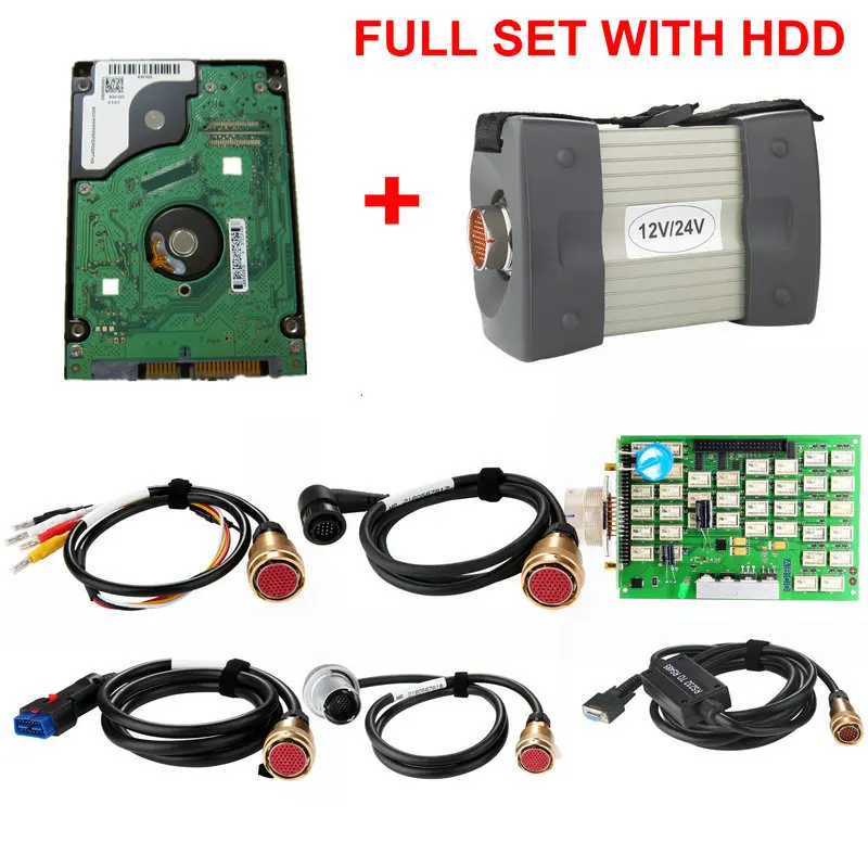 HDD FULL SET Лучшее качество, MB Star C3 Pro, диагностический инструмент, реле, MB Star C3, мультиплексор с программным обеспечением HDD,,12 в, полный набор для автомобиля/грузовика - Цвет: HDD FULL SET
