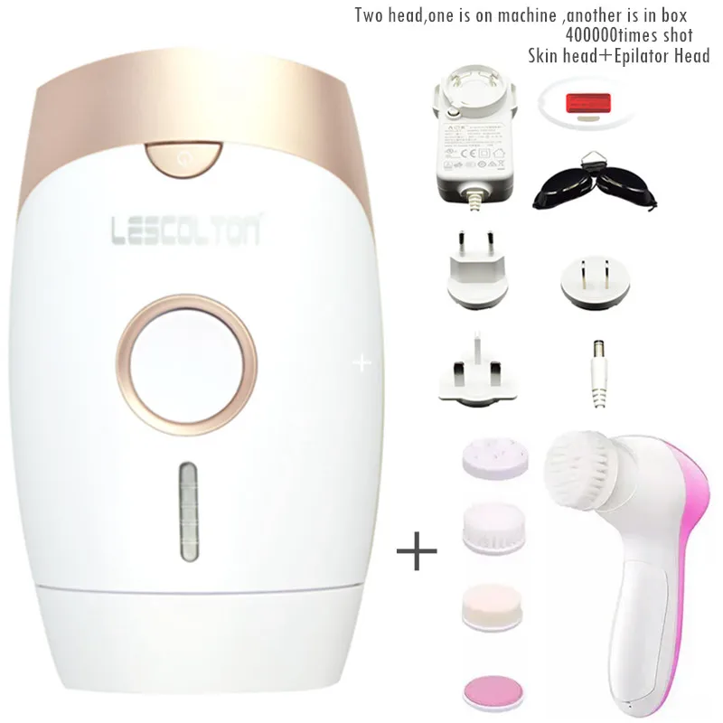 Профессиональный Перманентный IPL лазерный эпилятор для удаления волос, фотоэпилятор для женщин, безболезненный нарезной светильник, импульсный прибор, лампа - Цвет: Коричневый