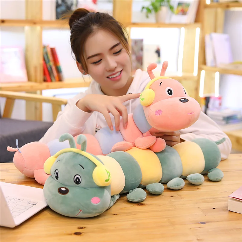 45-100 cm 1 unid orugas niños juguetes almohada de felpa suave muñeca Animal niños niñas juguete Peluche cojín para niños regalos 45-100 cm 1 unid orugas niños juguetes almohada de felpa suave muñeca Animal niños niñas juguete Peluche cojín para niños regalos