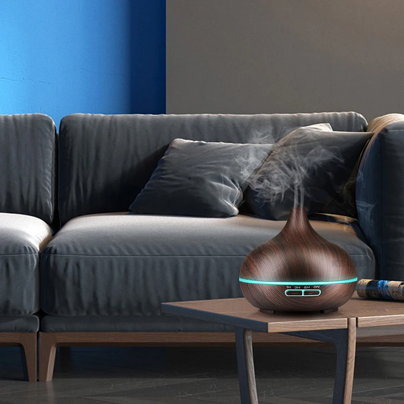 Дешево Увлажнитель воздуха Эфирное Масло Диффузор Аромалампу Ароматерапия Электрический Арома Диффузор Mist Чайник для Дома Дерево