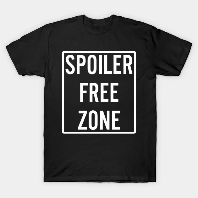Printed Men T Shirt Cotton tShirt O-Neck Short-Sleeve New Style Spoiler Free Zone White Version Women T-Shirt | Мужская одежда