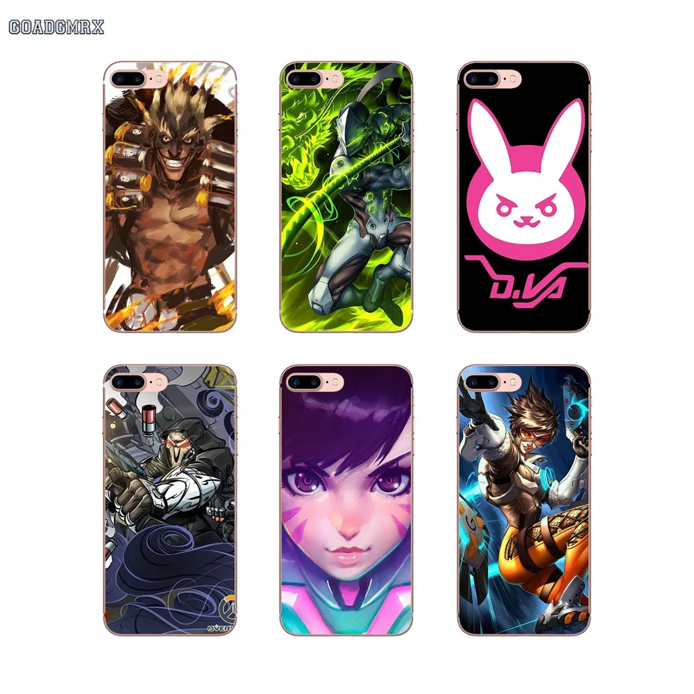 Силиконовый чехол для телефона Huawei Honor 6 Play 4C 5C 5 7X 8 9 Lite 5A 6A 6C Pro Y3 Y5 Y6 II Mate 7 Overwatch genji D.