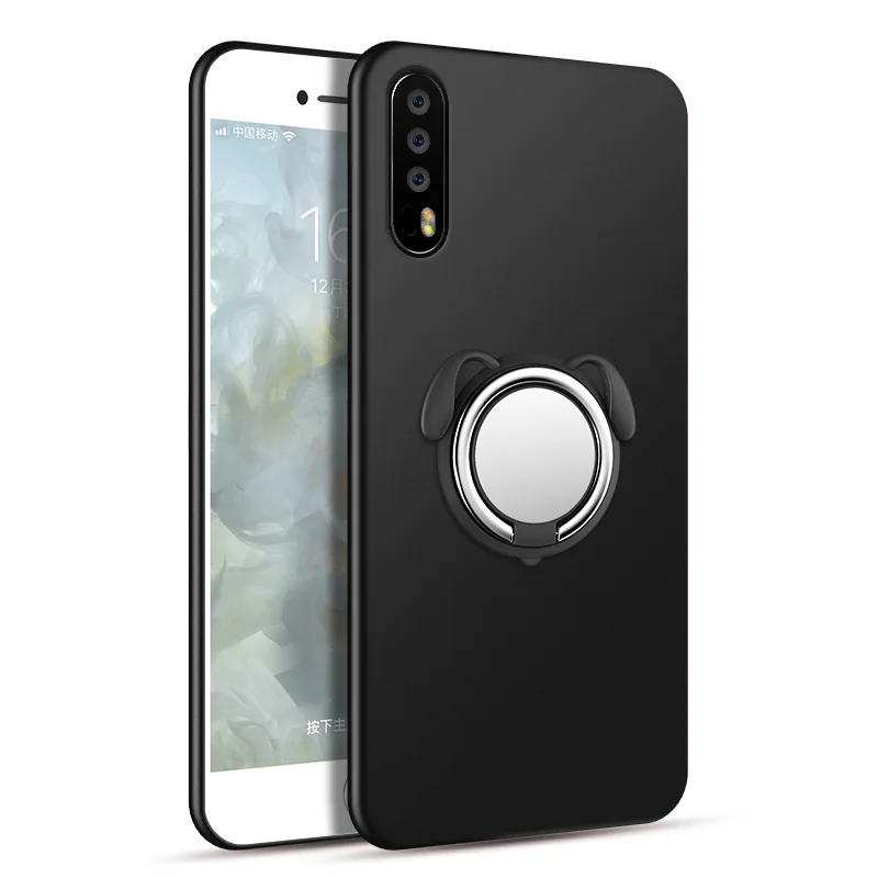 

ALIVO For Huawei P20 5.8"Case,Full coverage protection Silicone Fitted Case with Magnet+Car Ring For huawei p20 pro 6.1"cover