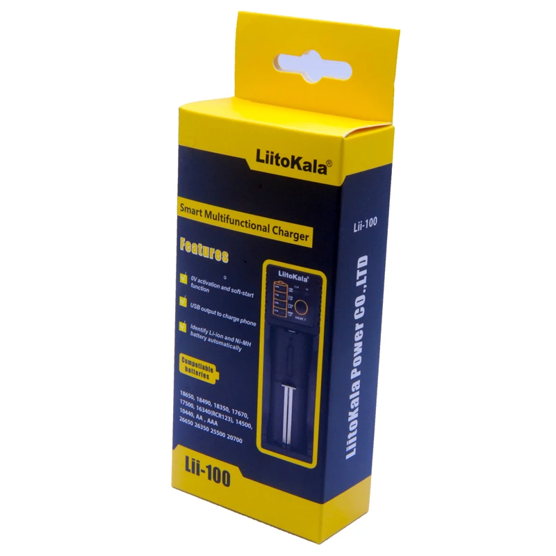 NEW LiitoKala Lii-100 1.2V 3.7V 3.2V 3.85V AA /AAA 18650 18350 26650 10440 14500 16340 25500 NiMH lithium battery smart charger 