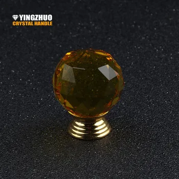 

30mm multi-color selection crystal spherical glass handle furniture accessories decoration design cabinet drawer dresser knob