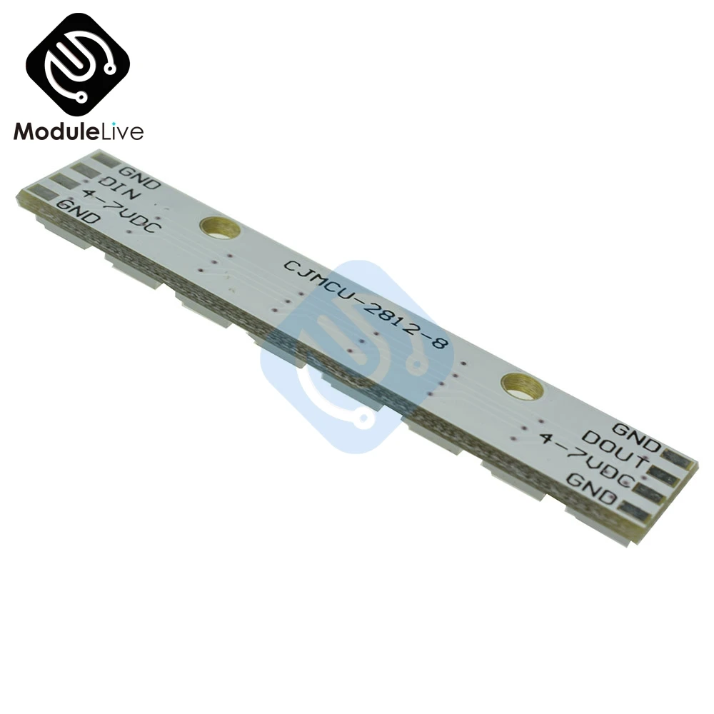 WS2812 WS 2811 5050 RGB СВЕТОДИОДНЫЙ модуль панели лампы 5 в 8 битный Радужный светодиодный