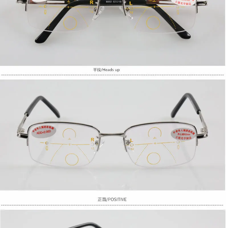 Прогрессивные Мультифокальные очки для чтения, мужские, умные, с зумом, титановые очки для чтения, женские, дальние, близкие к зрению, анти-синие, для ходьбы и вождения, дальнозоркие очки