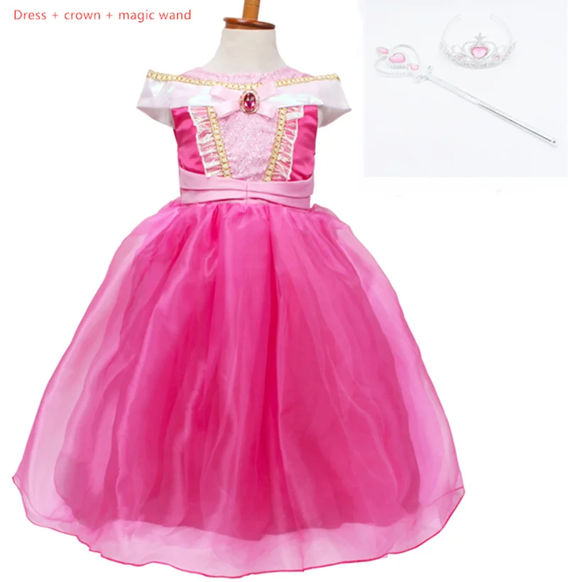 

2019 new girls princess dress dress Ai Luo sleep beauty princess girls stage costumes fluffy dress