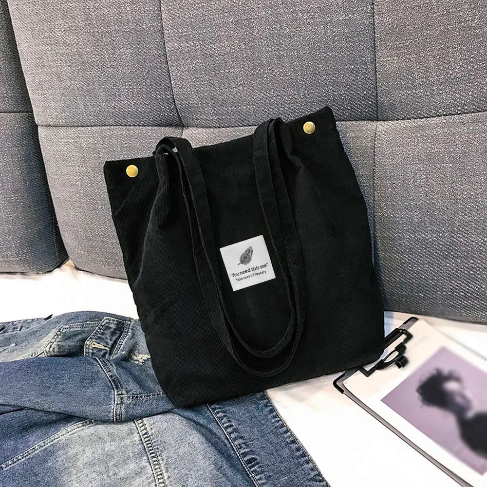 

Fashion Women Corduroy Pure Color Shoulder Bag Satchel Tote Hand Bag Travel Bag Bucket Bags For Women Torebki Damskie #15