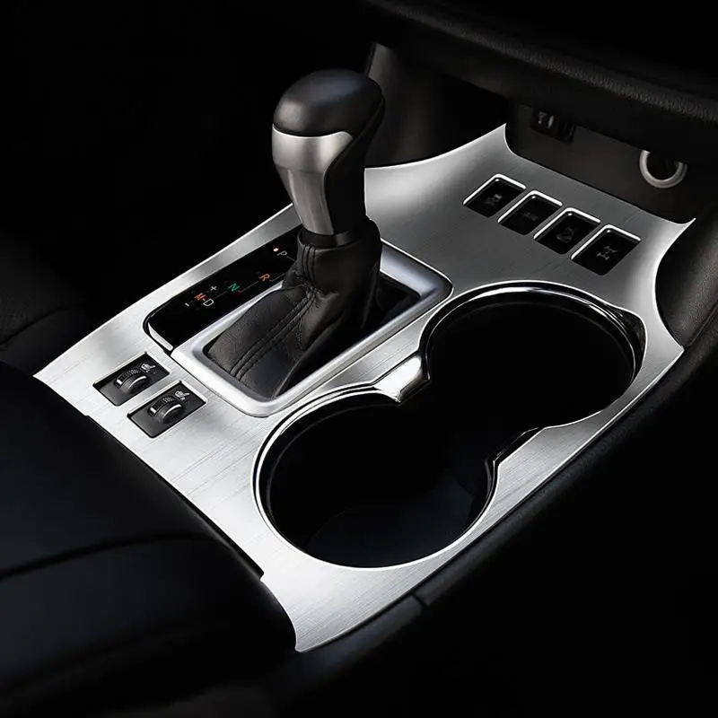 

Car Decorative Modified Auto Gear Cup Interior Dashing Trim Decoration Modification Bright 15 16 17 18 19 FOR Toyota Highlander