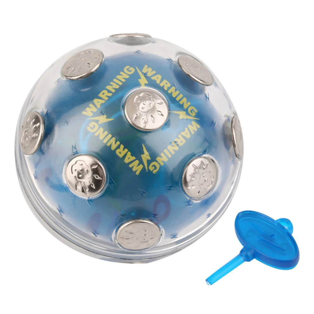 

Safe Electric Shocking Ball Novelty Toy X'mas Party Game Shock Glowing Ball Stress Relief Auto off Fun Prank Trick magnetic ball