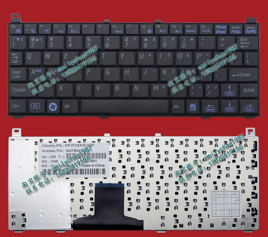 

New original For TOSHIBA NB100 NB105 Laptop keyboard UK standard Fully Tested