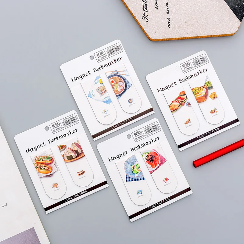 

1 Pcs Creative Cute Fun Gourmet Bookmarks Books Marker of Page Student Stationery School Office Supply