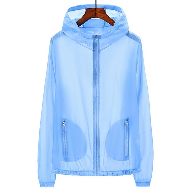 2019 UV Sun Protection Jackets Unisex Transparent Long Sleeve Coats