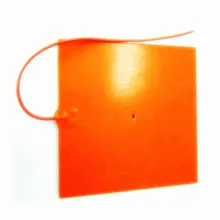 300*300*1,5 мм тепла площадку для 3d принтер силиконовая резина подогреватель 220 В 500 Вт 10 мм центр отверстия клей 1 сторона 500 мм вывод 1 сбоку