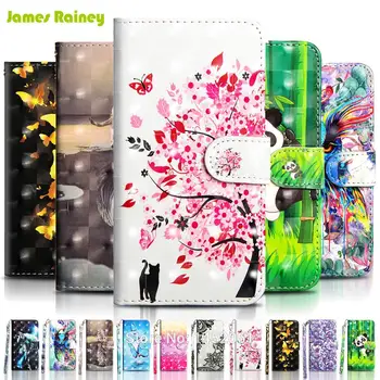 

Phone Flip Wallet Etui Coque Cover Case For Huawei Honor 7X 8X 9 10 View Mate 10 Lite P9 Lite Mini with 3D Painted PU Leather