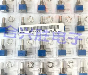 

[VK]Metal ceramic rotary potentiometer 81A1AB28A17 precision adjustable 3 feet 25K round shaft+thread 20MM 81A1A-B28-A17 switch